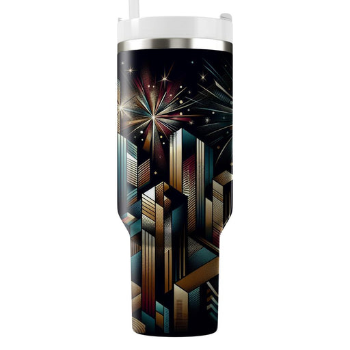 Urban Pulse - Modern City New Year  Insulated Tumblers