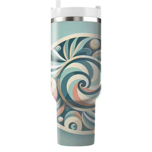 Seashell Spiral Design  Custom Tumblers