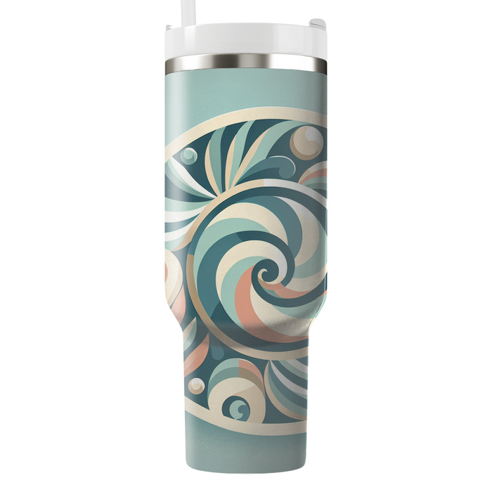 Seashell Spiral Design  Custom Tumblers