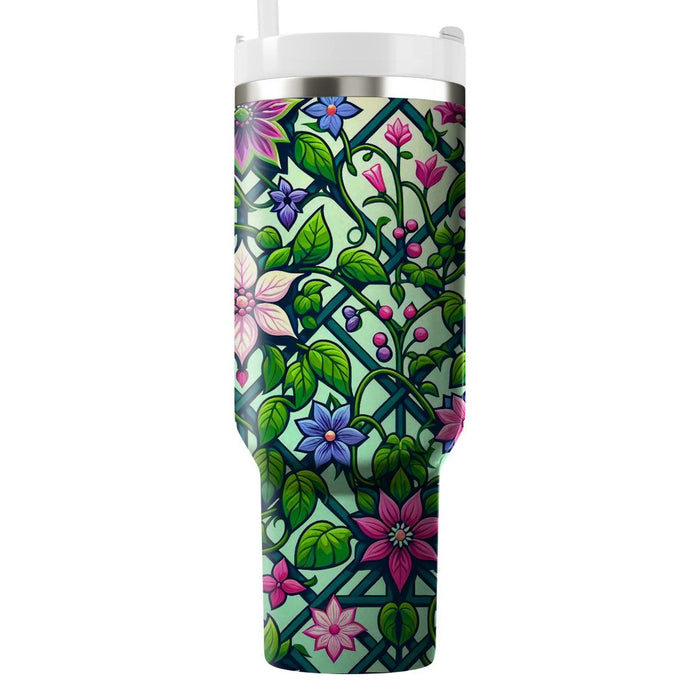 Lush Garden Trellis  Custom Tumblers