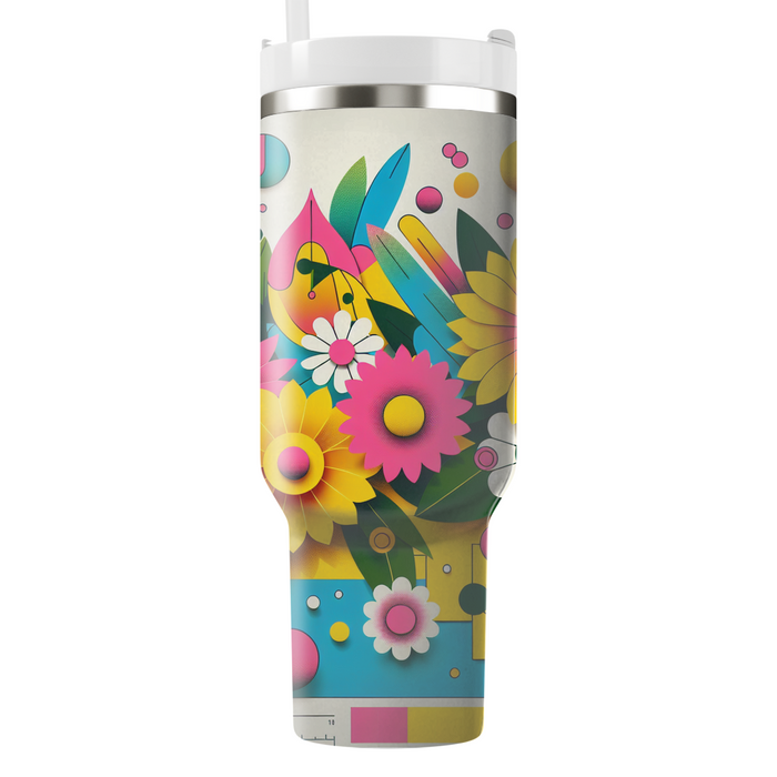 Floral Disco Fever Insulated Tumblers