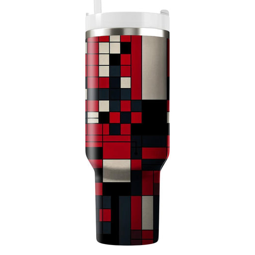 Abstract Grid Pattern  Personalized Tumblers