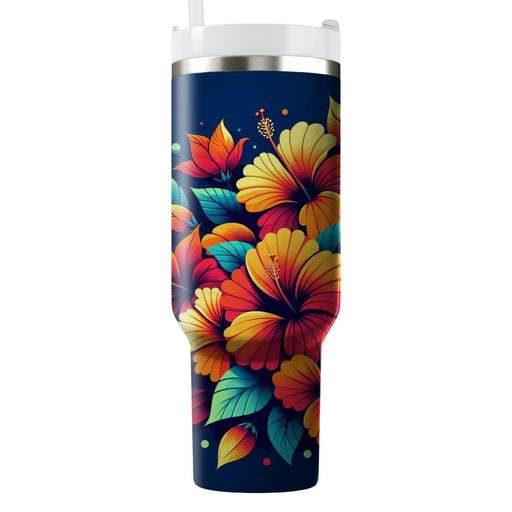 Tropical Hibiscus  Insulated Tumblers