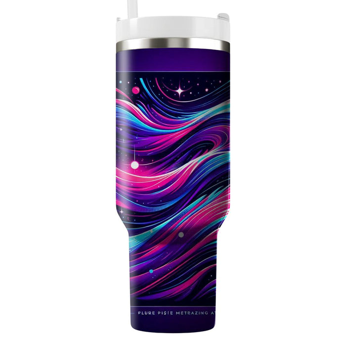 Retro Cosmic Waves  Insulated Tumblers