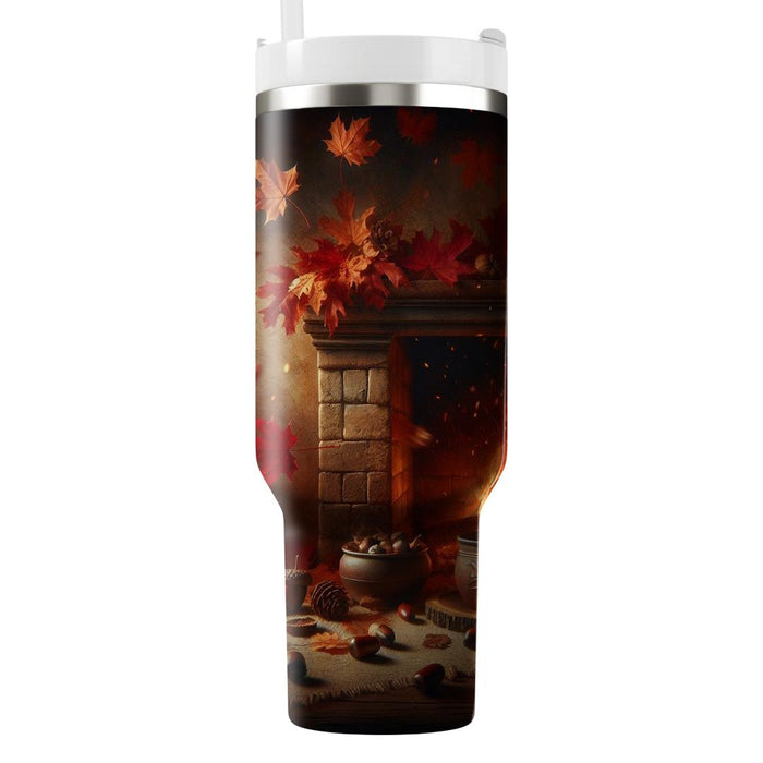 Autumn Fireside Warmth  Tumblers For Gifts