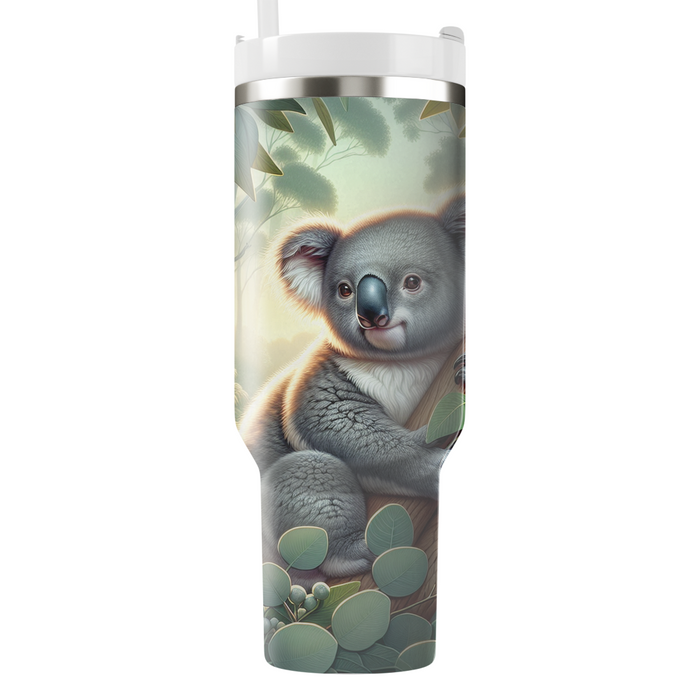 Tranquil Koala Eucalyptus  Tumblers With Lids