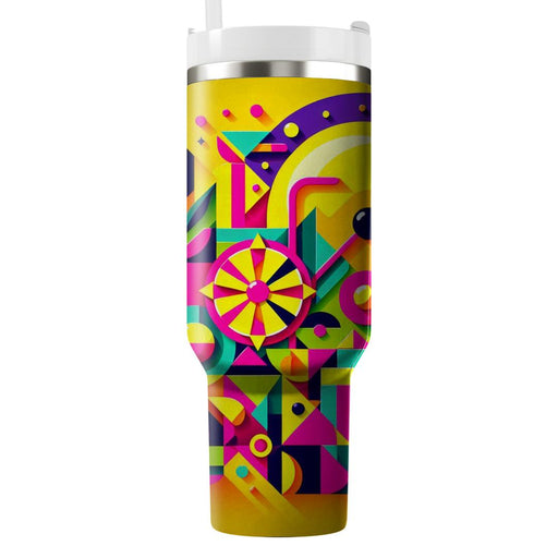 Funky Retro Shapes  Tumbler Cups