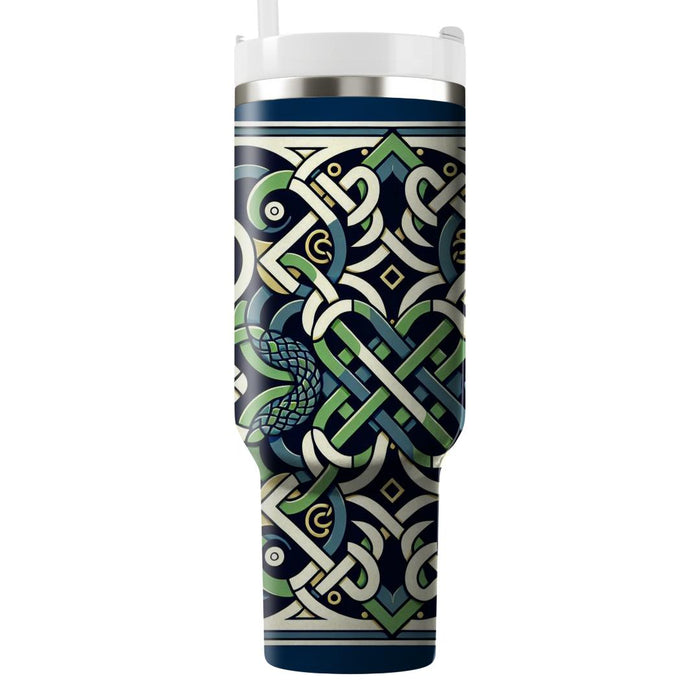 Geometric Serpent Illusion  Tumblers For Gifts