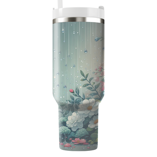 Spring Raindrops  Travel Tumblers