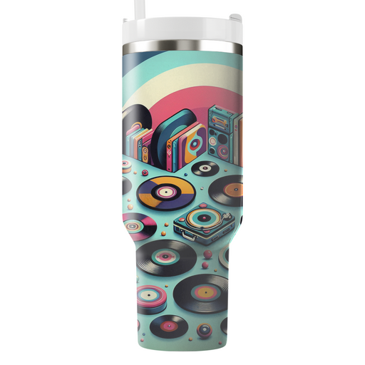 Vinyl Vibes Retro  Decorative Tumblers