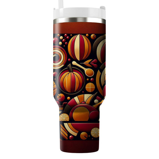 Futuristic Thanksgiving Feast Unique Tumblers