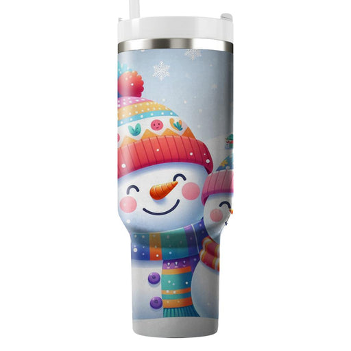 Winter Joyous Snowman  Decorative Tumblers