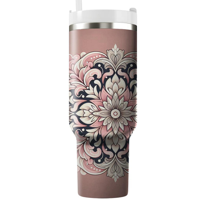 Floral Lace Design  Tumblers With Lids