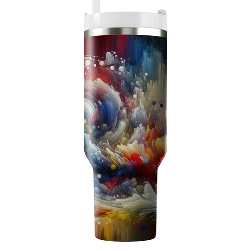 Artful Abstract Splash  Unique Tumblers