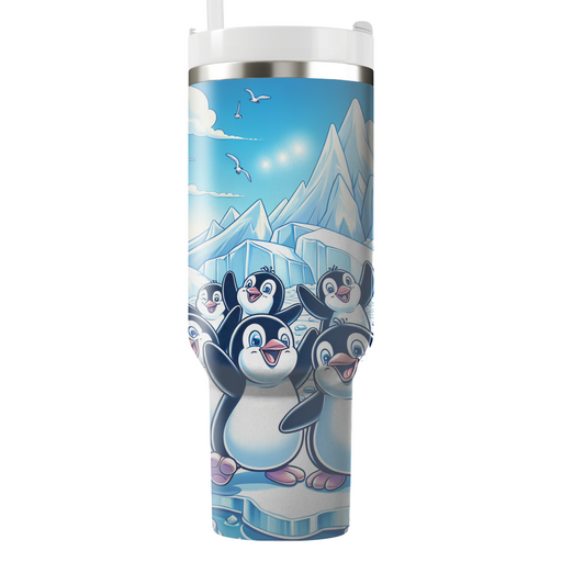 Adventurous Penguin Parade  Tumbler Cups