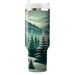 Winter Frosted Evergreen  Decorative Tumblers