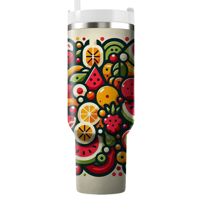 Whimsical Fruit Medley  Decorative Tumblers