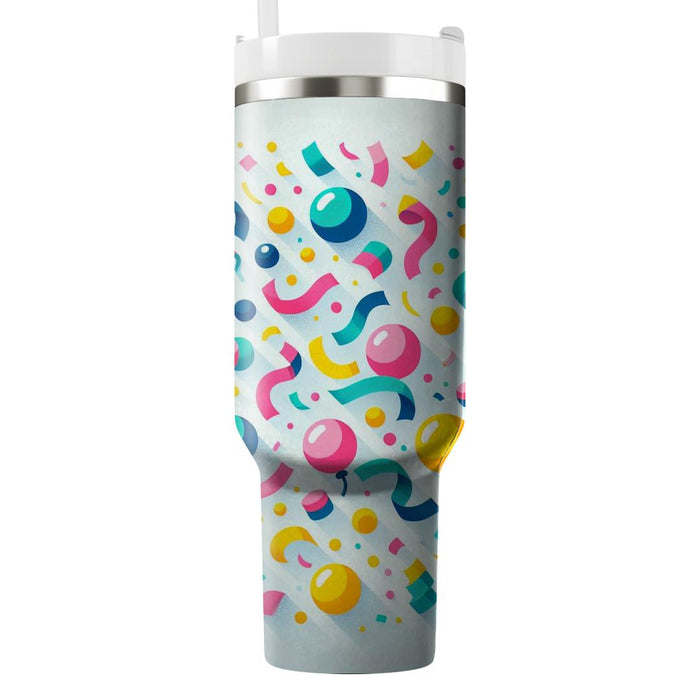 Whimsical Confetti  Tumblers With Lids