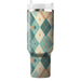 Retro Pastel Argyle  Travel Tumblers