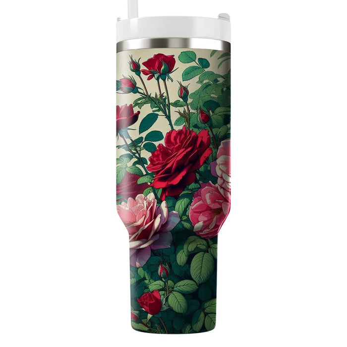 Wild Rose Garden  Tumblers With Lids