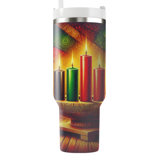 Artistic Kwanzaa Unity Tumblers With Lids