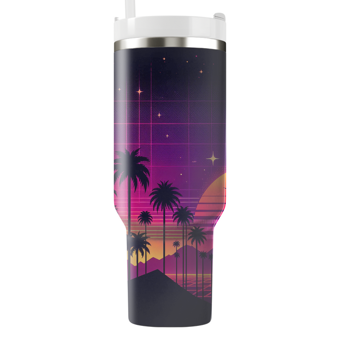 Synthwave Sunset  Custom Tumblers