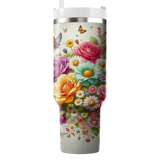 Whimsical Floral Dream  Unique Tumblers