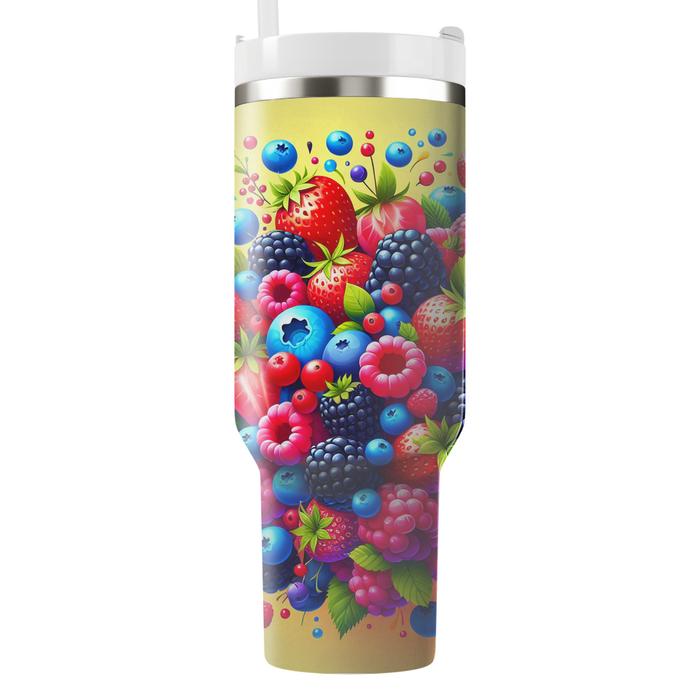 Summer Berry Bliss  Personalized Tumblers