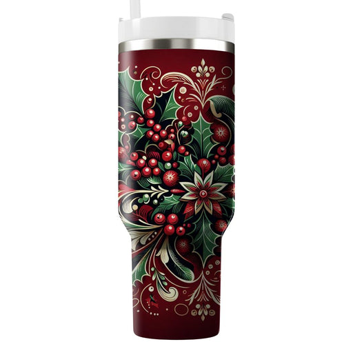 Winter Berry Harvest  Travel Tumblers