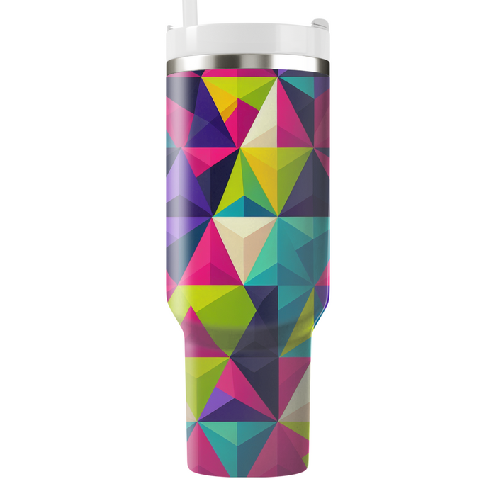 Bold Abstract Triangles  Insulated Tumblers