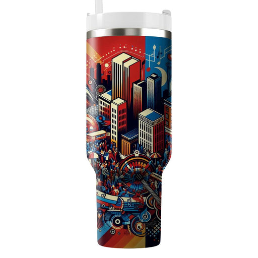 Urban Vibrance - City Festival  Custom Tumblers