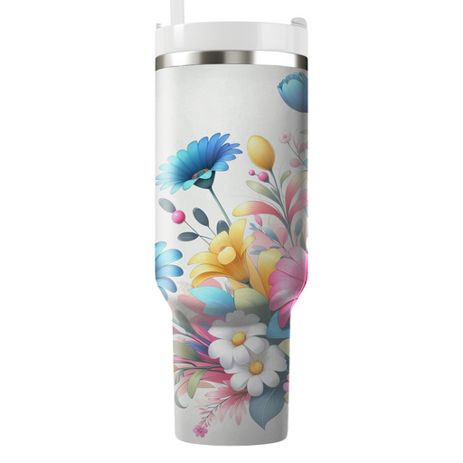 Whimsical Flower Party  Unique Tumblers