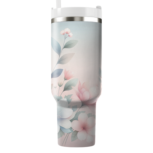 Serene Watercolor Blooms  Insulated Tumblers