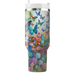 Vibrant Butterfly Blooms  Tumblers With Lids