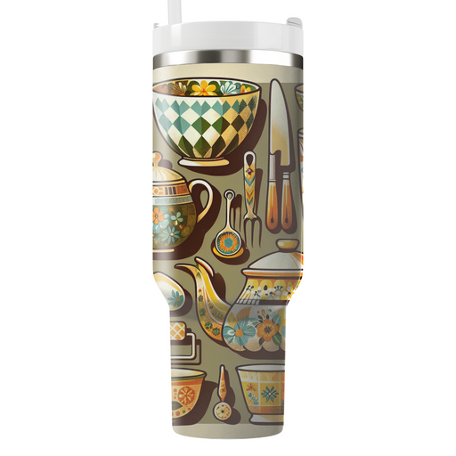 Retro Kitchenware Designs Decorative Tumblers