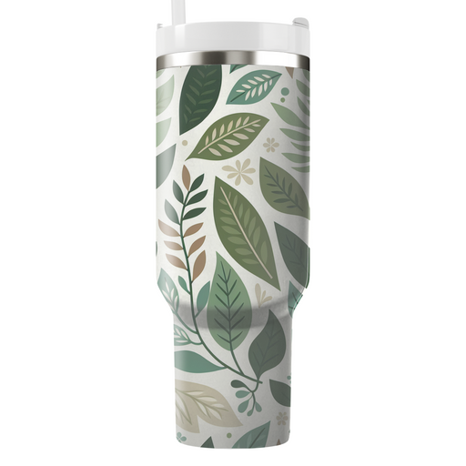 Whimsical Leaf Cascade Custom Tumblers