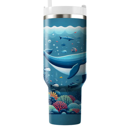 Gentle Giant Whale  Decorative Tumblers