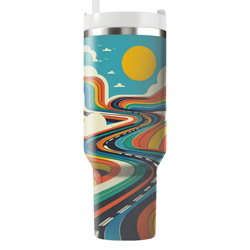 Rainbow Road  Custom Tumblers