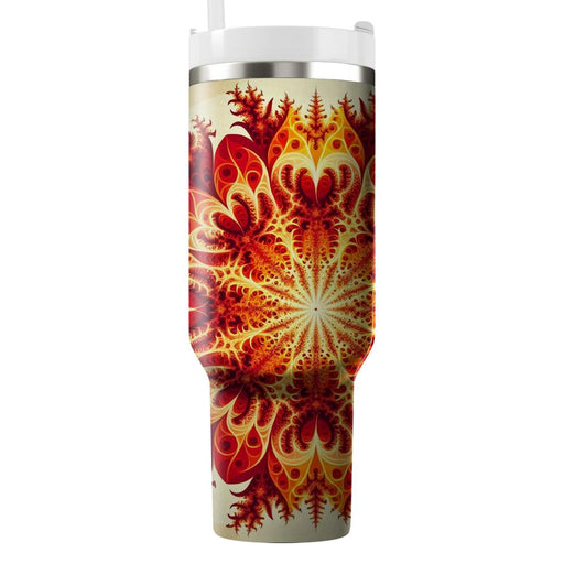 Fractal Flame  Travel Tumblers