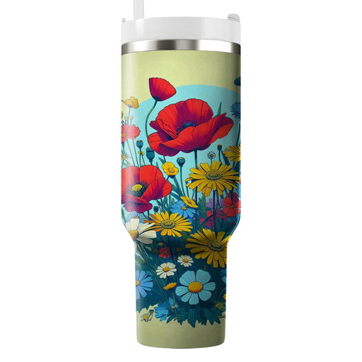 Flower Field Bliss  Decorative Tumblers