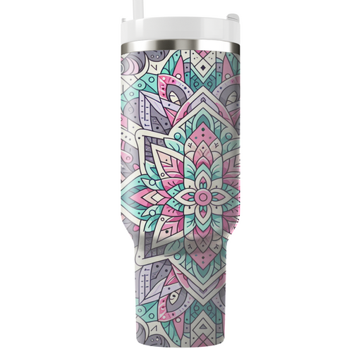 Floral Triangle Fusion Custom Tumblers