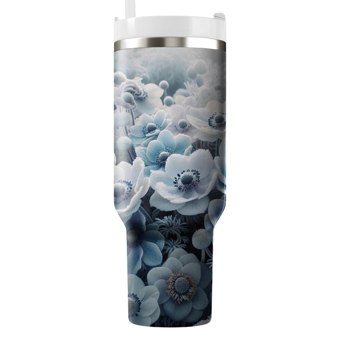 Frosted Anemone  Tumblers With Lids