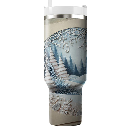 Wonders Of Winter - A Winter Wonderland  Unique Tumblers