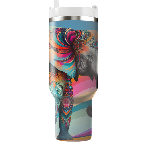 Bohemian Elephant Journey  Decorative Tumblers