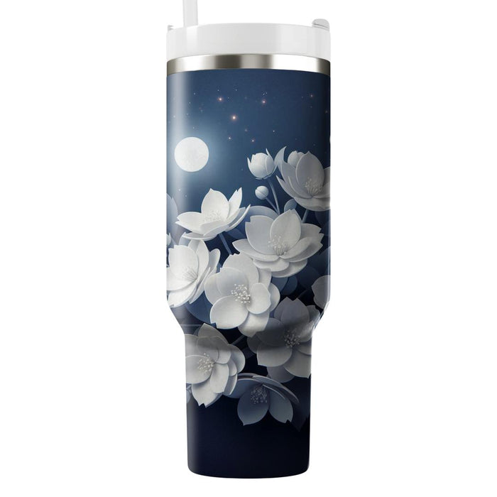 Fragrant Jasmine Night  Tumblers With Lids