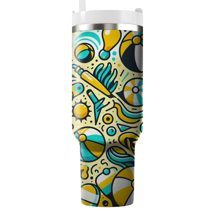 Sunny Beach Day  Decorative Tumblers