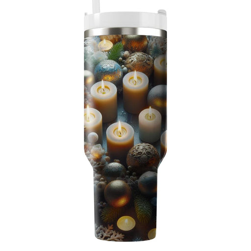 Candlelight Harmony - Winter Solstice  Decorative Tumblers