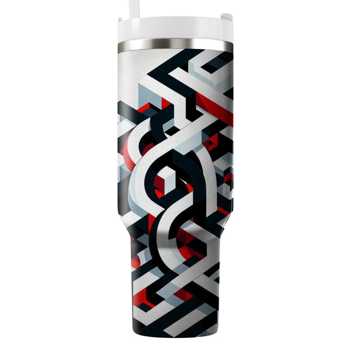 Geometric Tangle Design  Insulated Tumblers