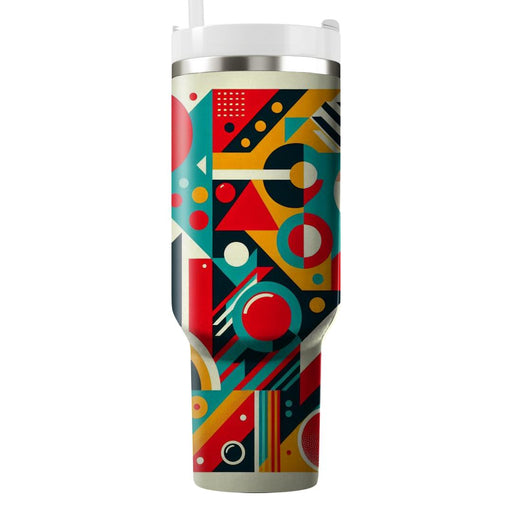 Bold Geometric  Tumblers With Lids