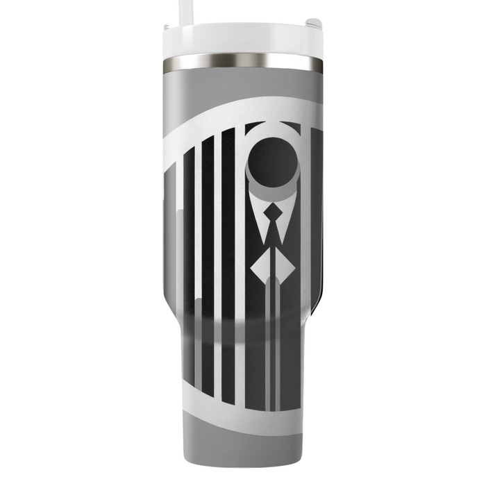 Sleek Vertical Stripes  Decorative Tumblers